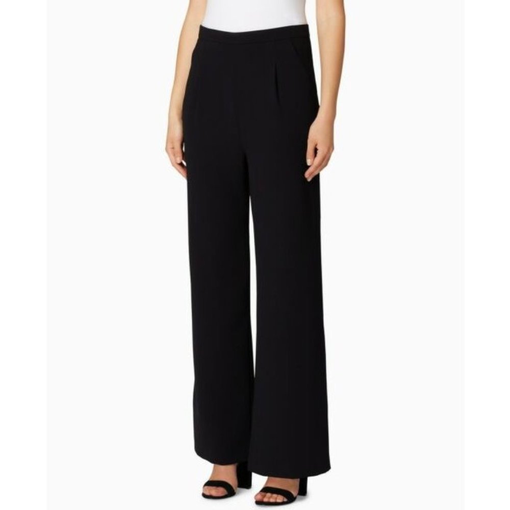Tahari Black High Rise Wide Leg Pants